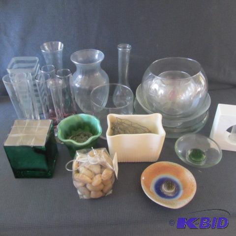 Vases, Flower Bowls, Frogs