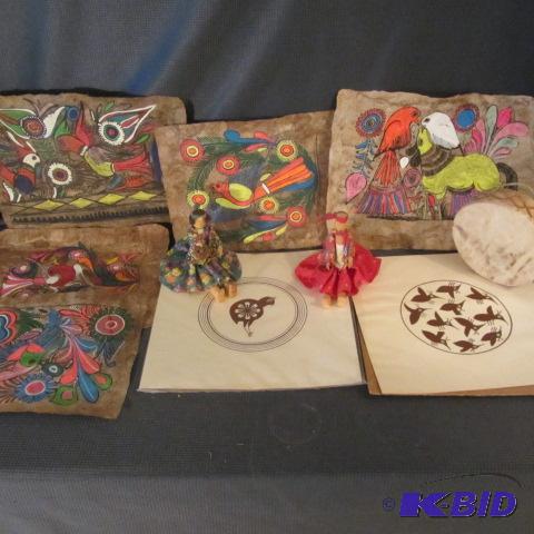 Bark Paintings, Handmade Dolls