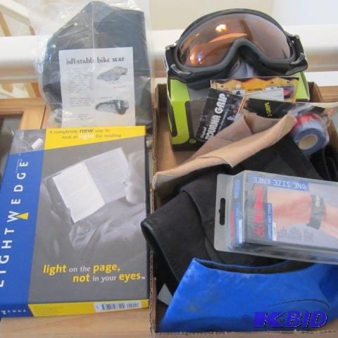 Light Wedge, Bike Seat, Goggles