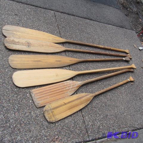 Wooden Canoe Paddles