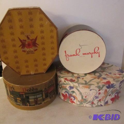 Hat Boxes with Vintage