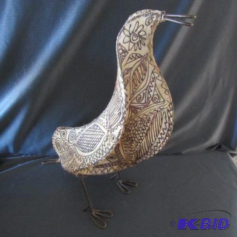 Hide Bird Sculpture