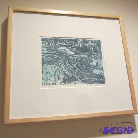River, A Block Print