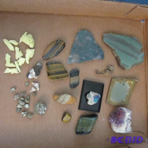 Minerals, Moss Agate, Amethyst