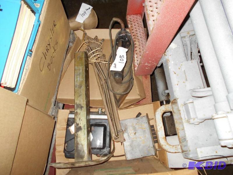 Iron, Lamp and Jack Stand in Picture.