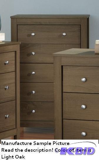 Lancashire 5 Drawer Chest - Light Oak  - Mode...
