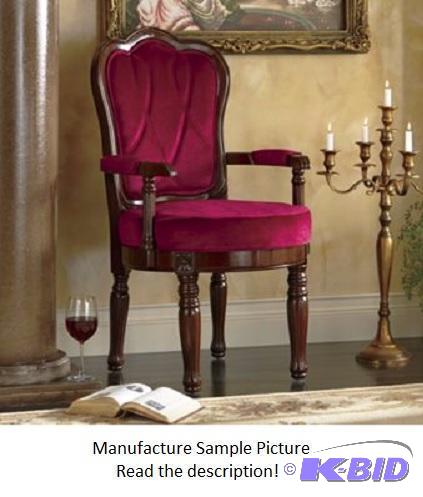 Red Tufted Juliet Arm Chair - A vision to beh...