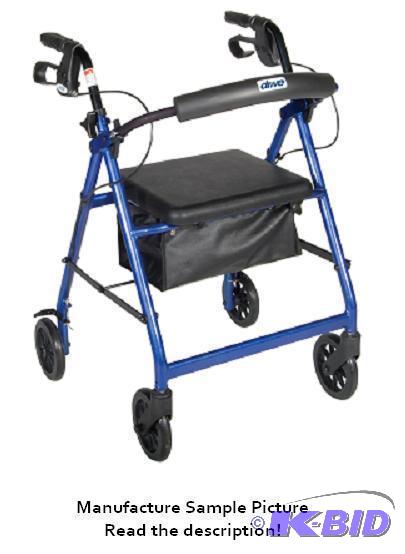 Drive Rollator - Blue - Padded seat - 6&quot...
