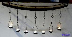 Seven Hanger Light Rack - Each holder has a c...