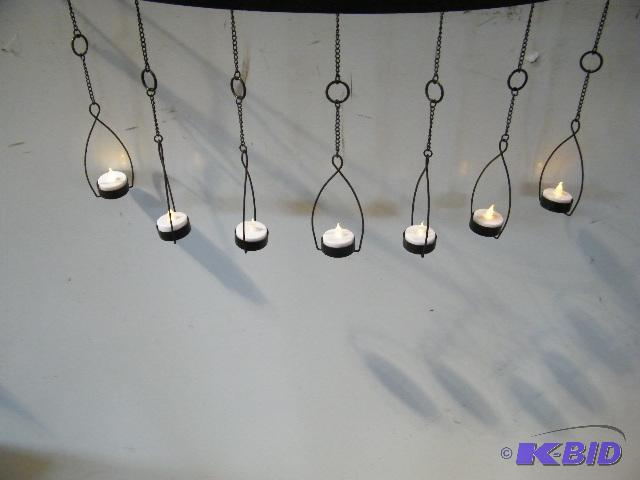 Seven Hanging Light Holders - Each holder has...