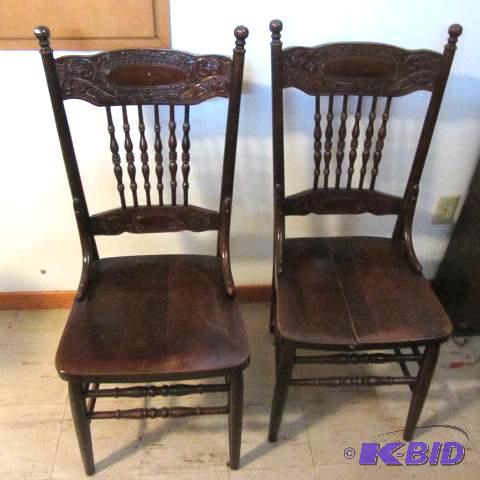 Antique Press-back Chairs