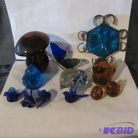Solid Glass Birds