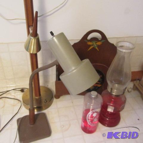 Kerosene Lamp, Magazine Stand
