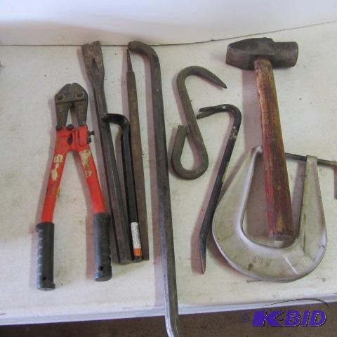 Pry Bars, Cutter, Clamp, Hammer