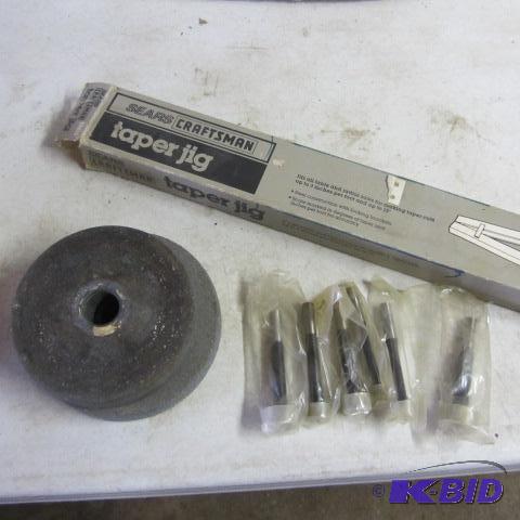 Taper Jig, Router Bits, Grinding Stones