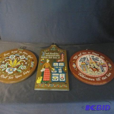 Rosemaled Cutting Boards