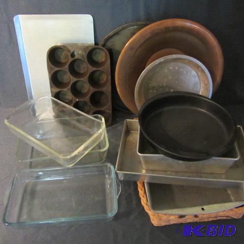Metal, Glass, Cast Baking Pans