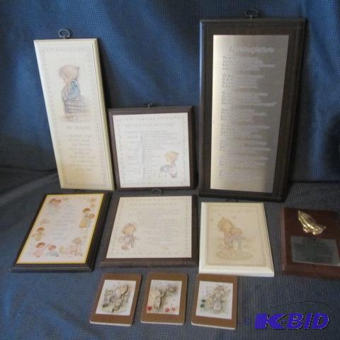 Precious Moments & Prayer Plaques