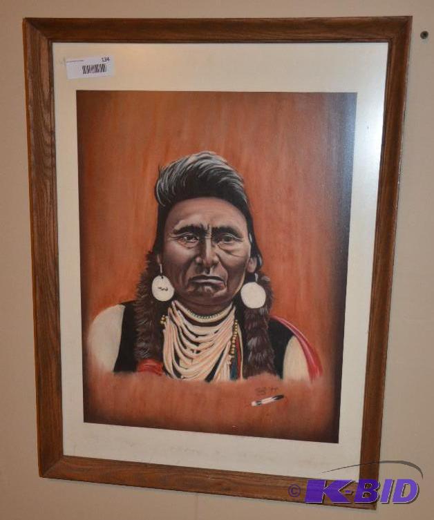 lot 134 image: Framed print signed by Tony &quot79", 2...
