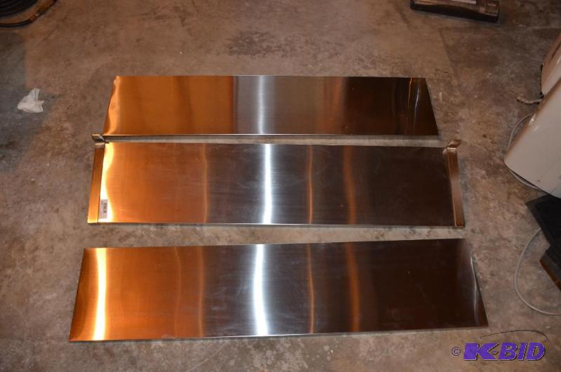 lot 156 image: Three Metal shelves 11x48"...
