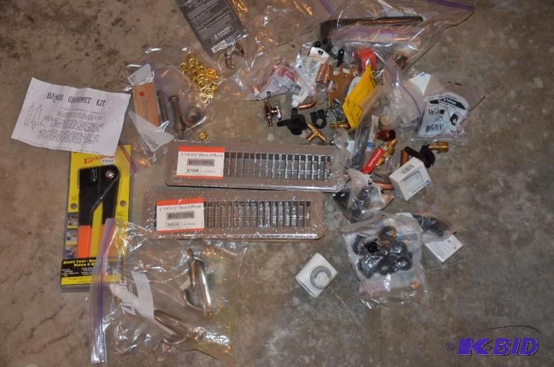 lot 163 image: New floor diffusers, hardware, air hose coupl...