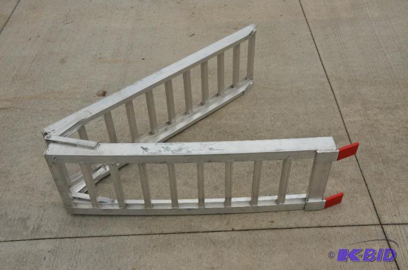lot 166 image: Aluminum motor cycle ramp 8 feet long...