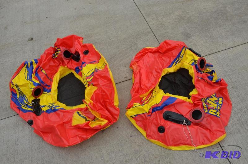 lot 168 image: 2 snow tubes or water inflatables 42" di...