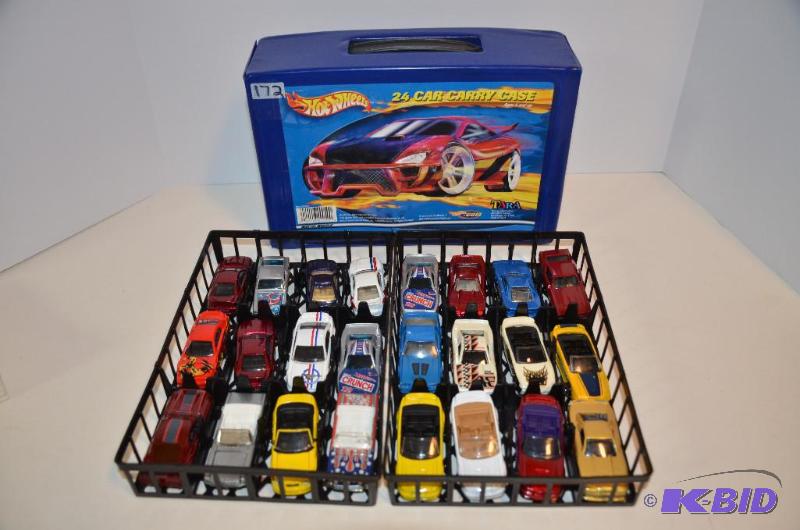 lot 172 image: Case of 24 Hot Wheels cars, in good condition...