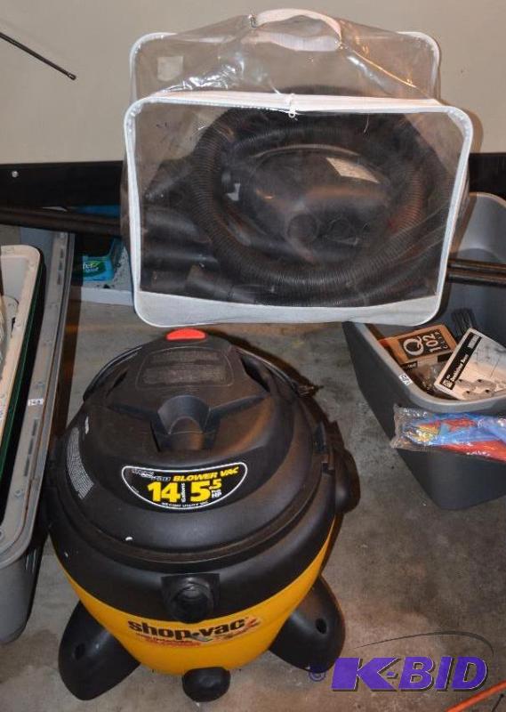 lot 183 image: Shopvac Blower Vac 14 gallon...