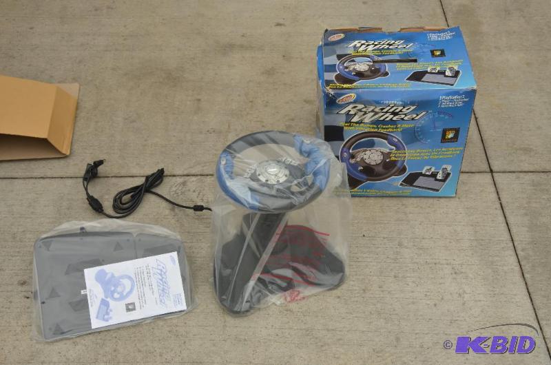 lot 187 image: racing wheel for Play Station 2 ,PSone- PlayS...