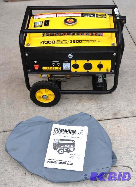 lot 2 image: Champion Global Power Equipment Generator 400...