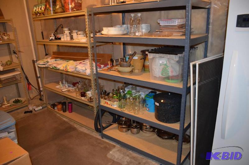lot 223 image: 2 sets of shelving 24x48x72" , 18x60x72&...