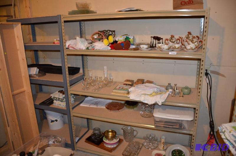 lot 224 image: 2 sets of pallet type metal shelving 19x60x72...