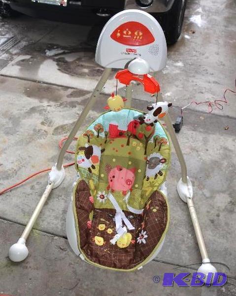 lot 229 image: Fisher Price Cradle Swing - battery operated ...