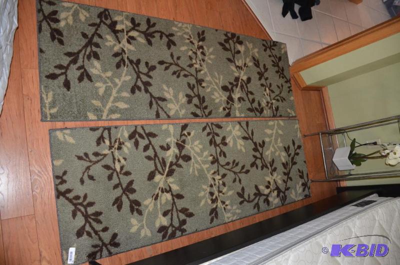 lot 51 image: 2 matching rugs71" x24"....