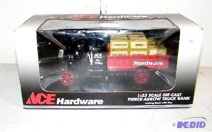 lot 104 image: Pierce Arrow Truck - Locking bank with key - ...