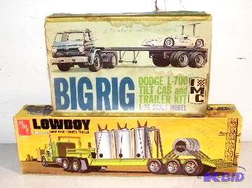 lot 115 image: 3 Piece Lot Set  (2) Big Rig Dodge L70 Tanker...