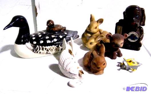 lot 272 image: Lot of Collectible Figurines - Paul Bunyan Ce...