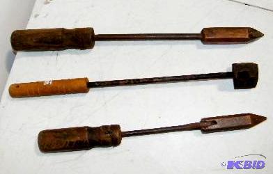 lot 280 image: Antique Tool Lot - Two soldering irons - one ...