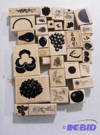 lot 289 image: Lot of 34 Stampers by Stampin Up - Fruits and...