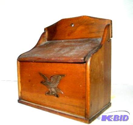 lot 30 image: Old Wooden MailboxRecipeStamp Box - 6"...