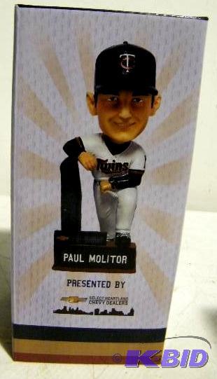 lot 304 image: Minnesota Twins Paul Molitor #4 Bobblehead - ...