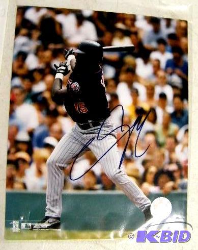 lot 319 image: Minnesota Twins Cristian Guzman Autographed P...