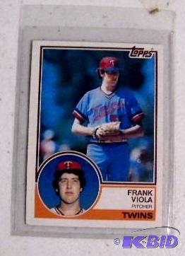 lot 324 image: Minnesota Twins Frank Viola Rookie Card - by ...