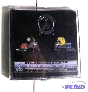 lot 329 image: Commemorative Pin Set - Superbowl&nbsp45 - I...