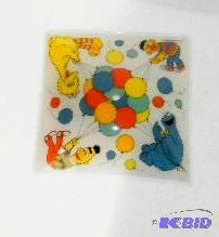 lot 33 image: Vintage Sesame Street Light Shade - 12" ...