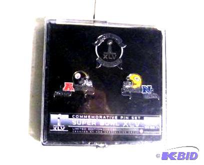 lot 330 image: Commemorative Pin Set - Superbowl 45 - In Nor...