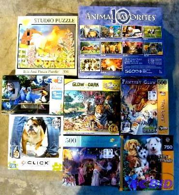 lot 72 image: Eight Puzzles - One box has 10 different puzz...