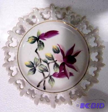 lot 8 image: Hand Painted China Plate - Norcrest Fine Chin...