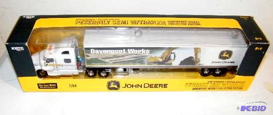 lot 80 image: Ertl John Deere Peterbilt&nbspSemi with Trai...